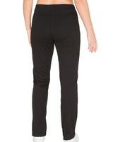 Schwarze Leggings mit hohem Bund und schlankem Passform-Design.