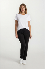 Schwarze Joggpants Sportiv Stay Fresh, slim-fit mit Kordelzug hinten