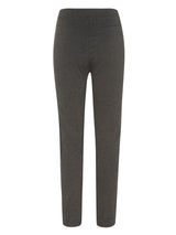 Dunkelgraue joggpants sportiv stay fresh mit hohem bund aus glattem, dehnbarem stoff und feiner nahtgestaltung von hajo mode