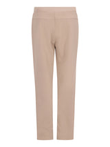 Beige joggpants sportiv stay fresh mit geradem schnitt, elastischem bund und glattem, maßgeschneidertem stoff von hajo mode