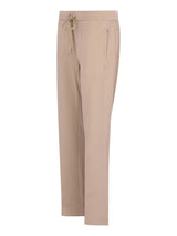 Beige joggpants sportiv mit tunnelzugbund und seitentaschen aus weichem material von hajo mode sportiv stay fresh