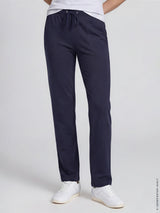 Navyblaue joggpants sportiv stay fresh mit tunnelzug und entspannter passform von hajo mode