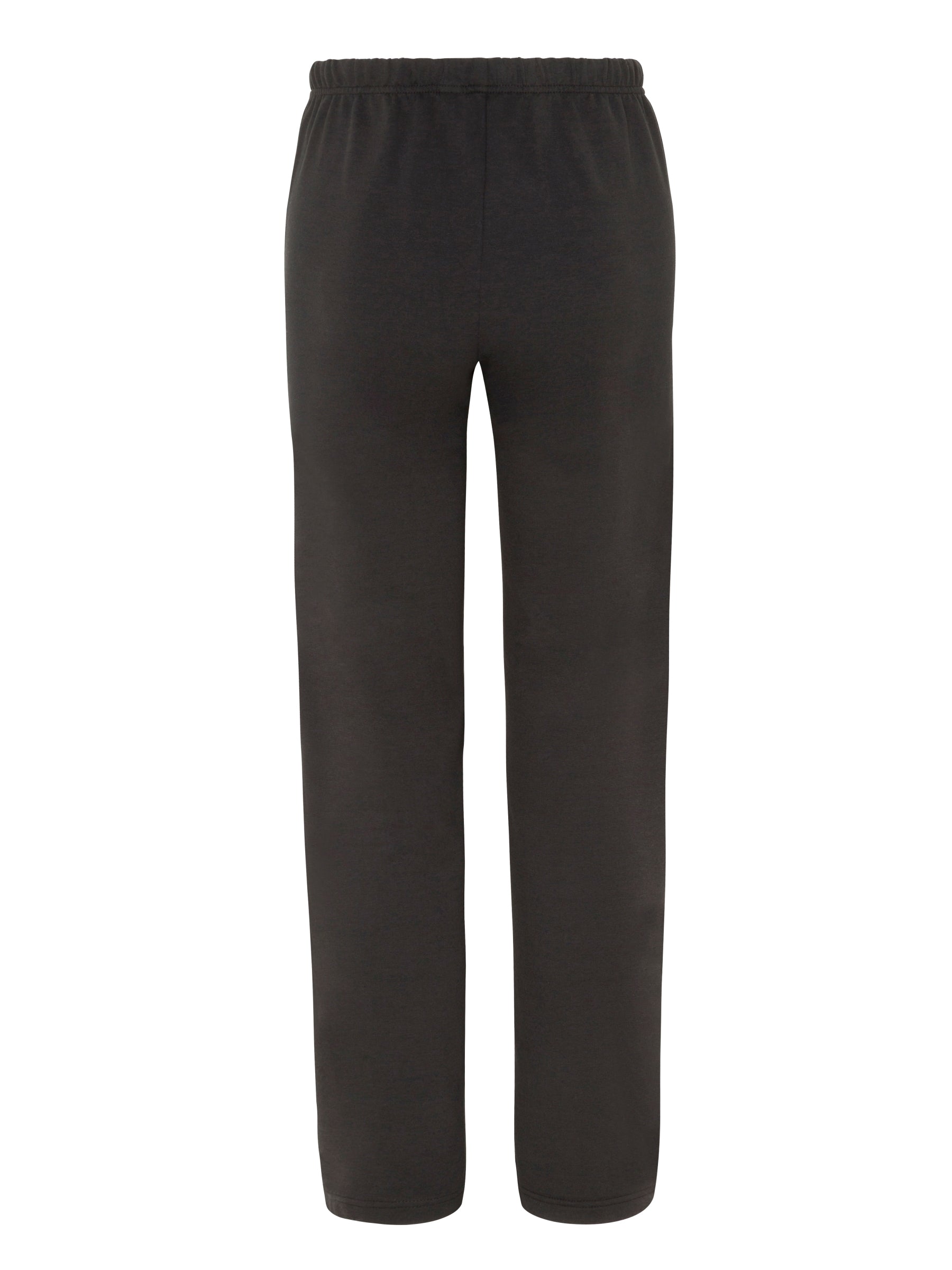 Schwarze sweathose von hajo-mode mit glattem stoff und elastischem bund pflegeleicht und bequem