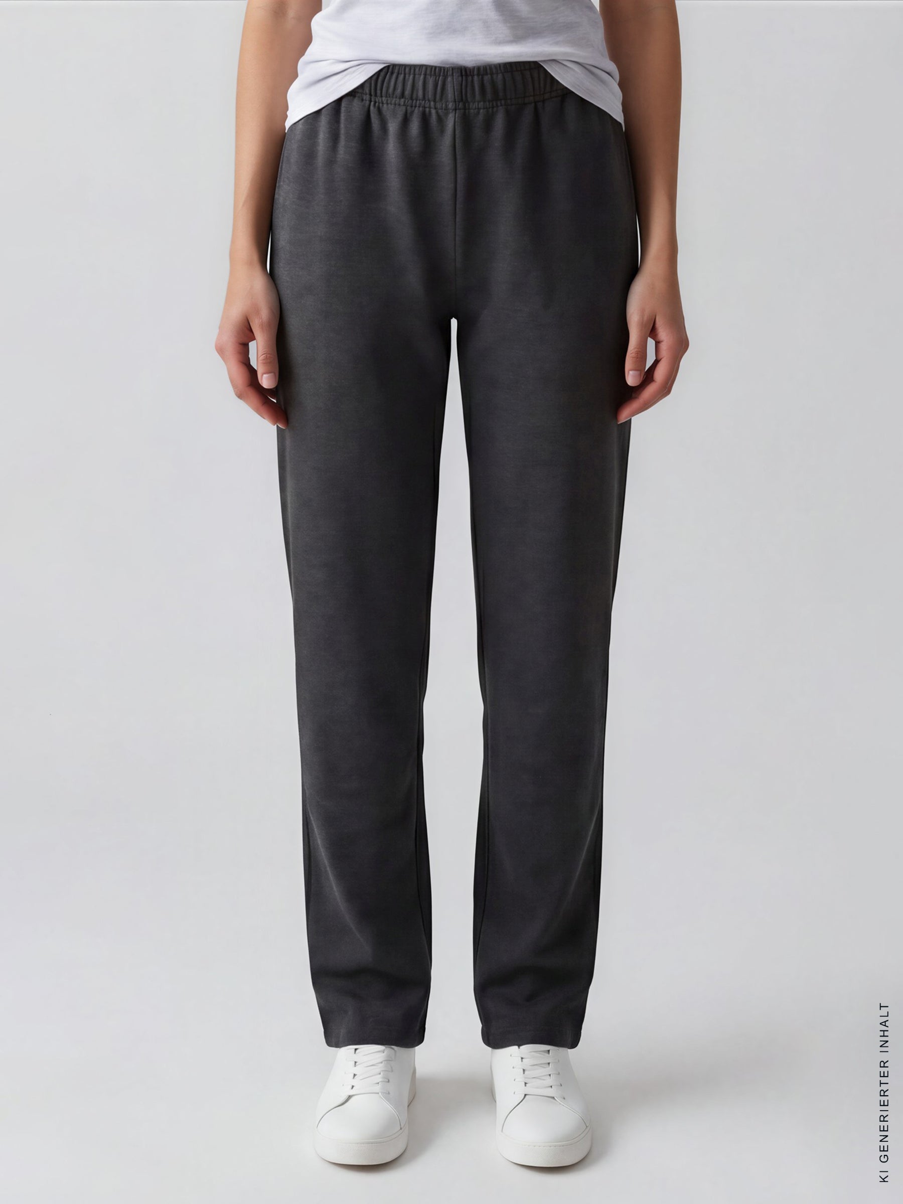 Damen sweathose stay fresh in dunkelgrau mit relaxed-fit und elastischem bund für komfortablen tragkomfort