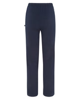 Marineblaue Hose mit geradem Bein und elastischem Bund.