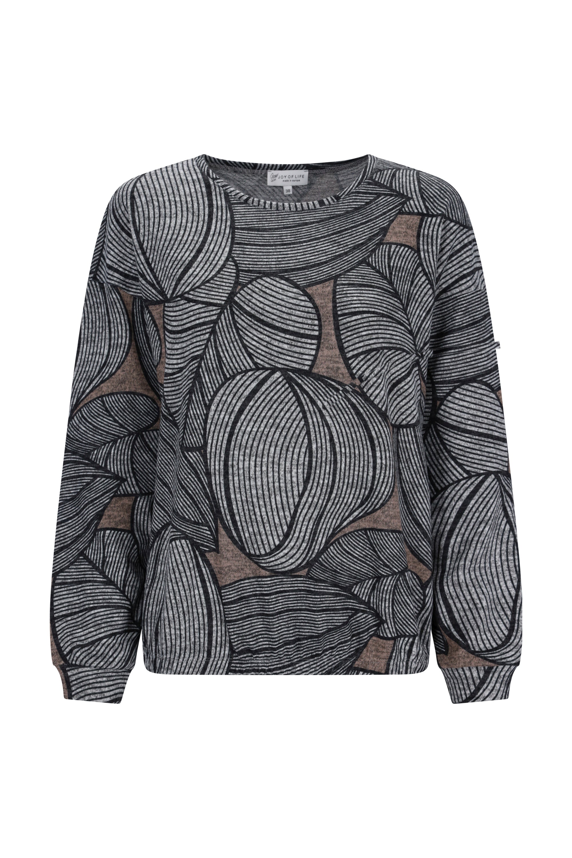 Strickshirt Blouson Style Soft Touch