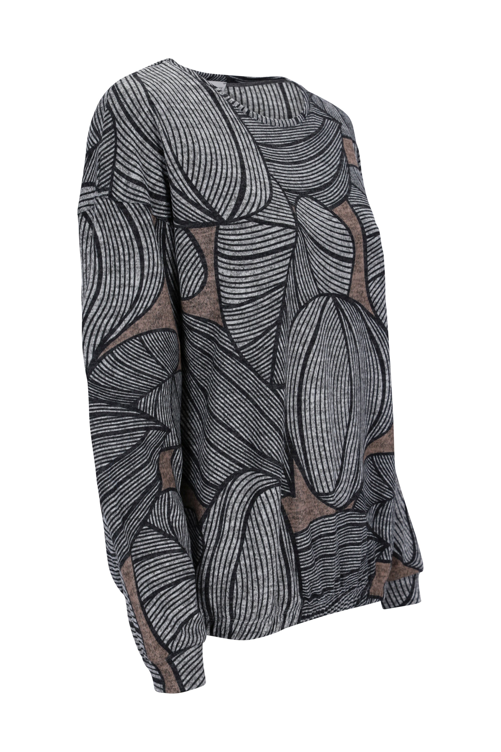 Strickshirt Blouson Style Soft Touch