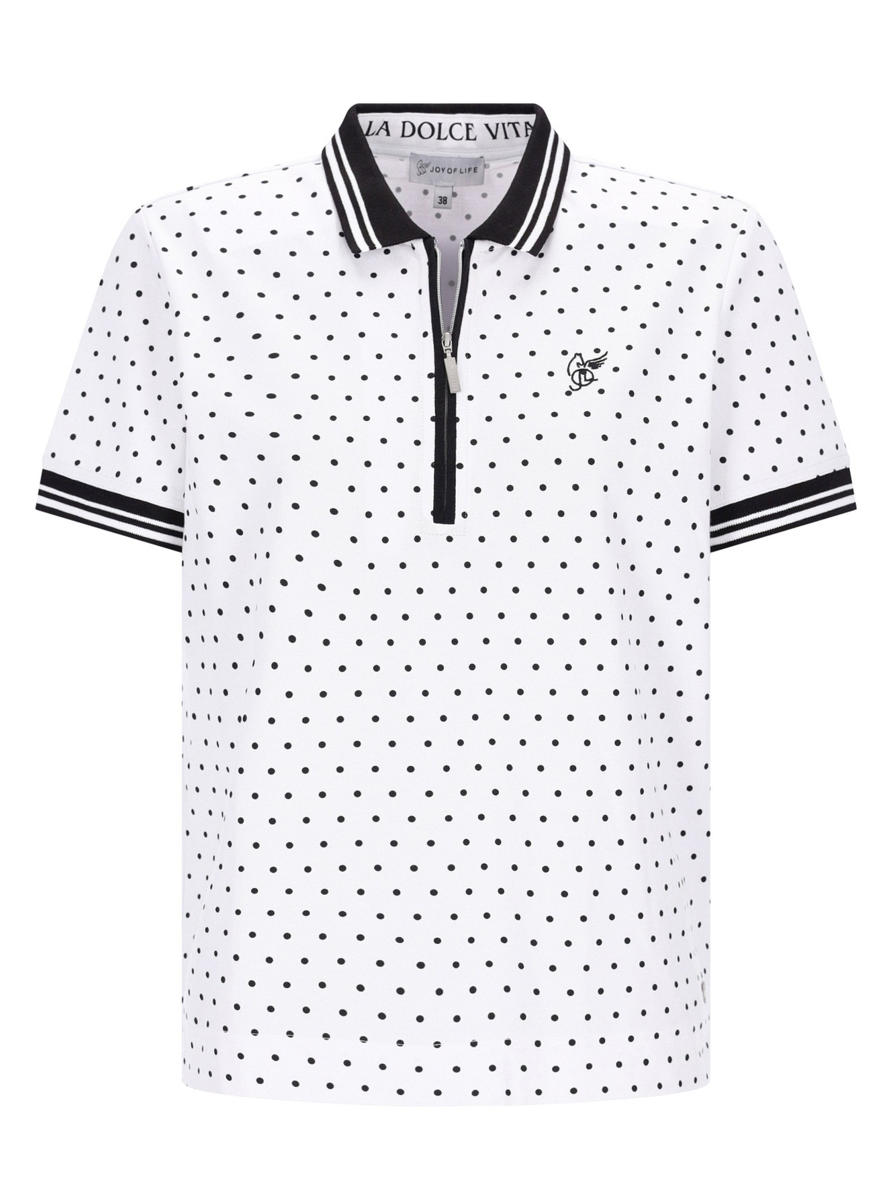 Poloshirt mit Tupfen-Print