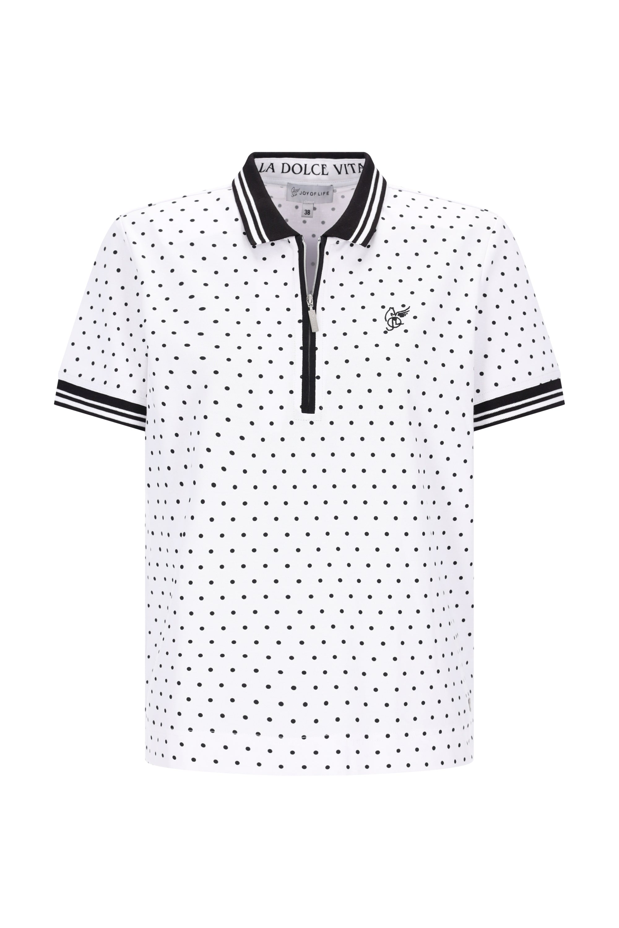 Poloshirt mit Tupfen-Print
