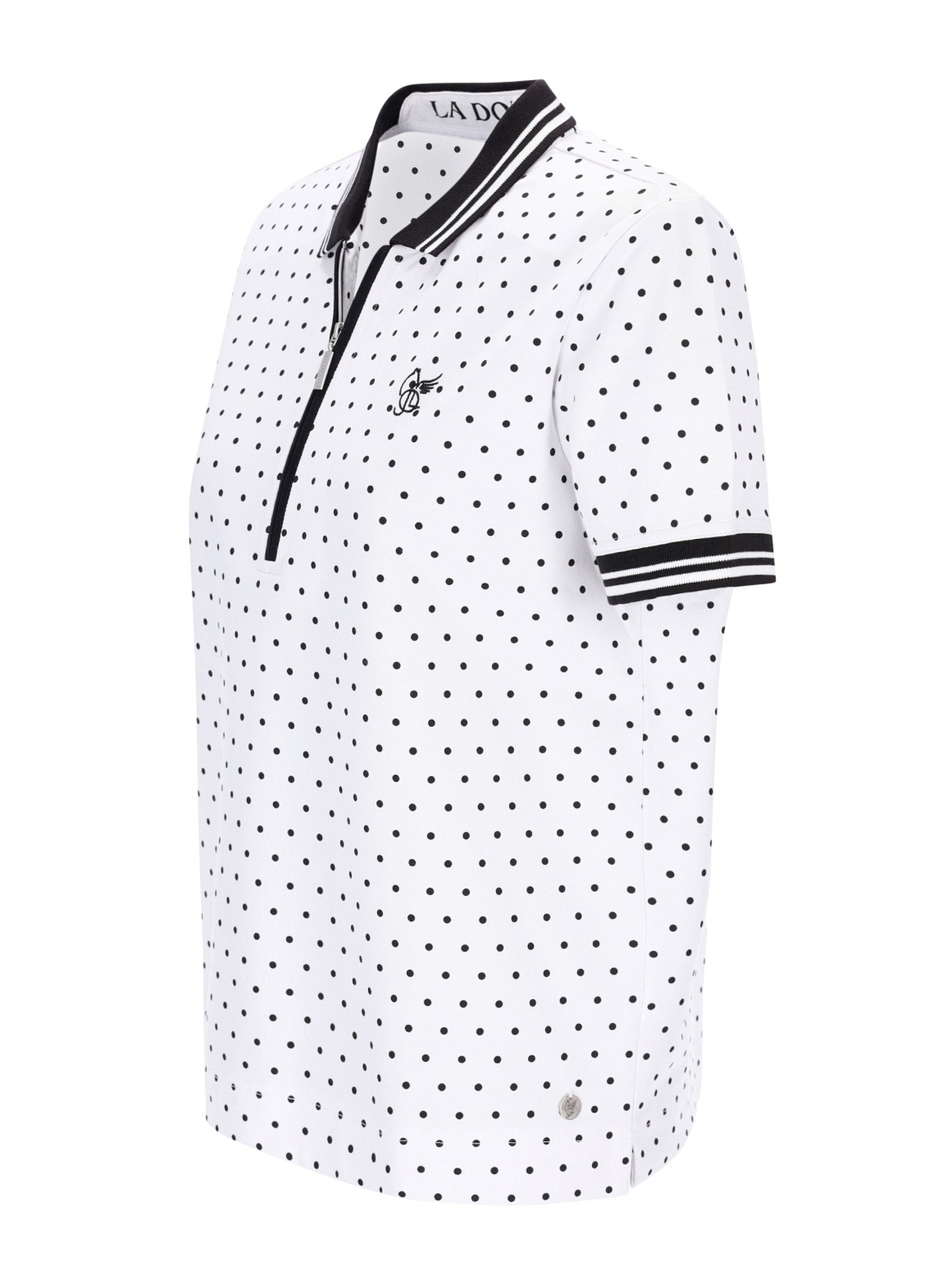 Poloshirt mit Tupfen-Print