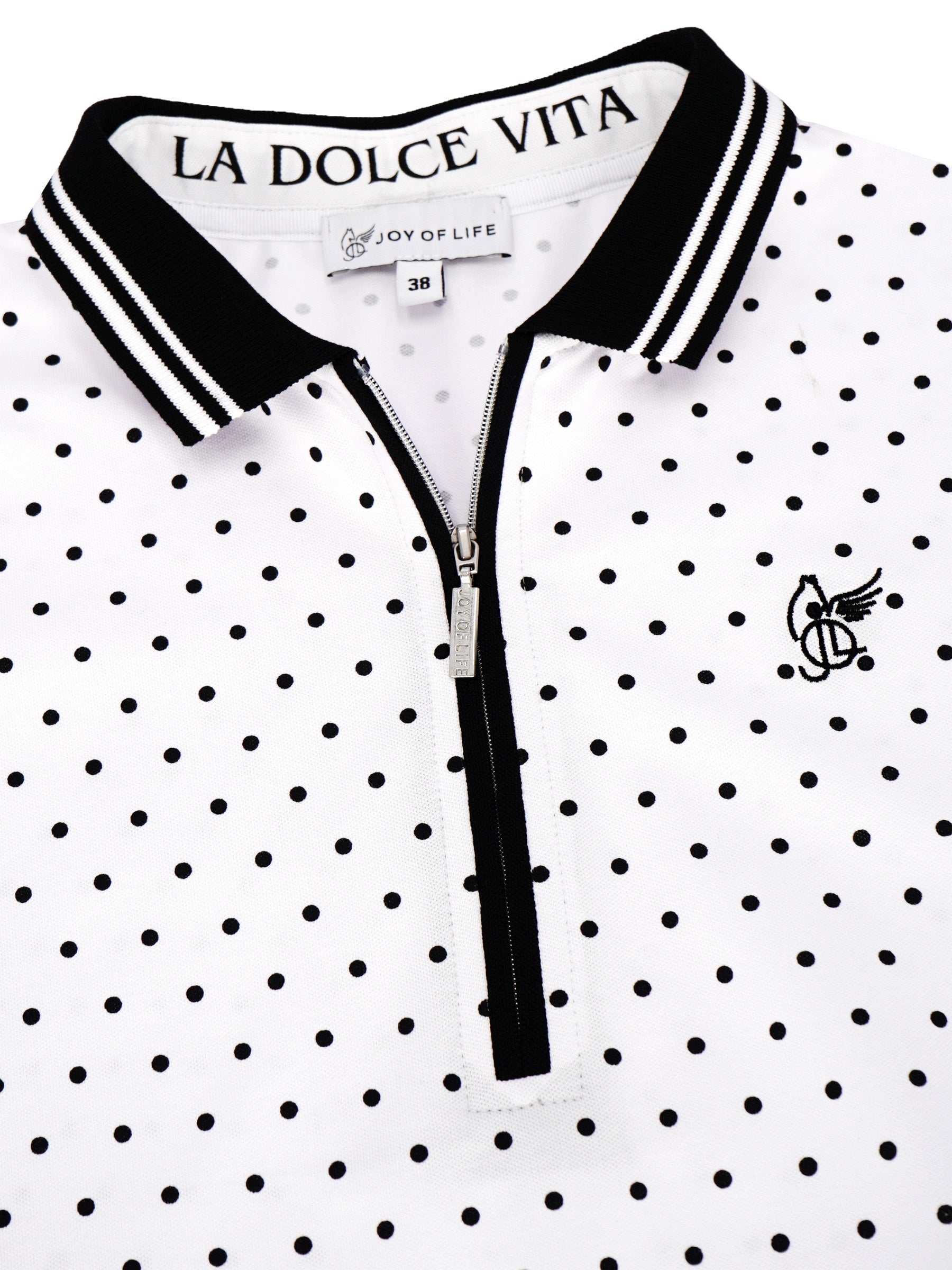 Poloshirt mit Tupfen-Print