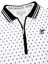 Poloshirt mit Tupfen-Print