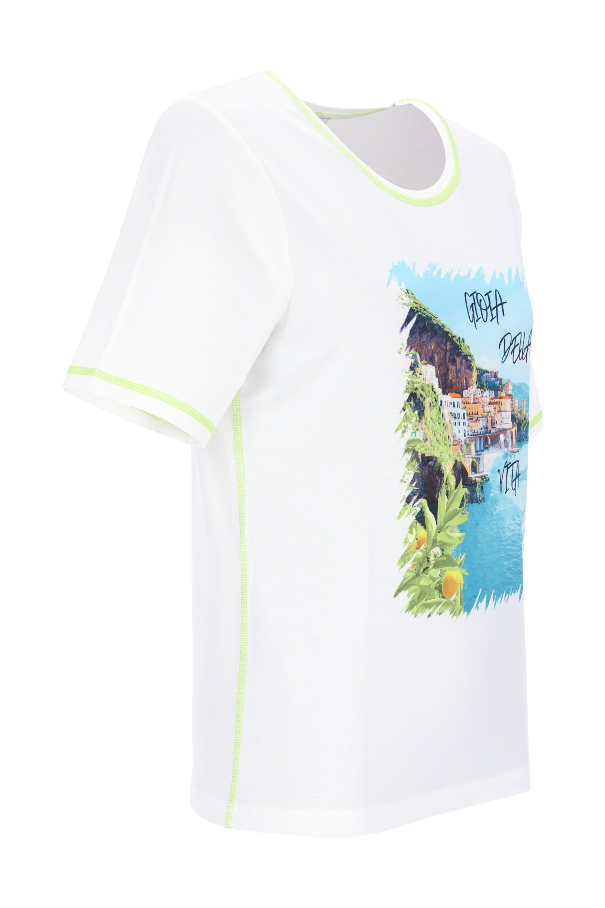 Shirt mit Amalfiküsten-Print