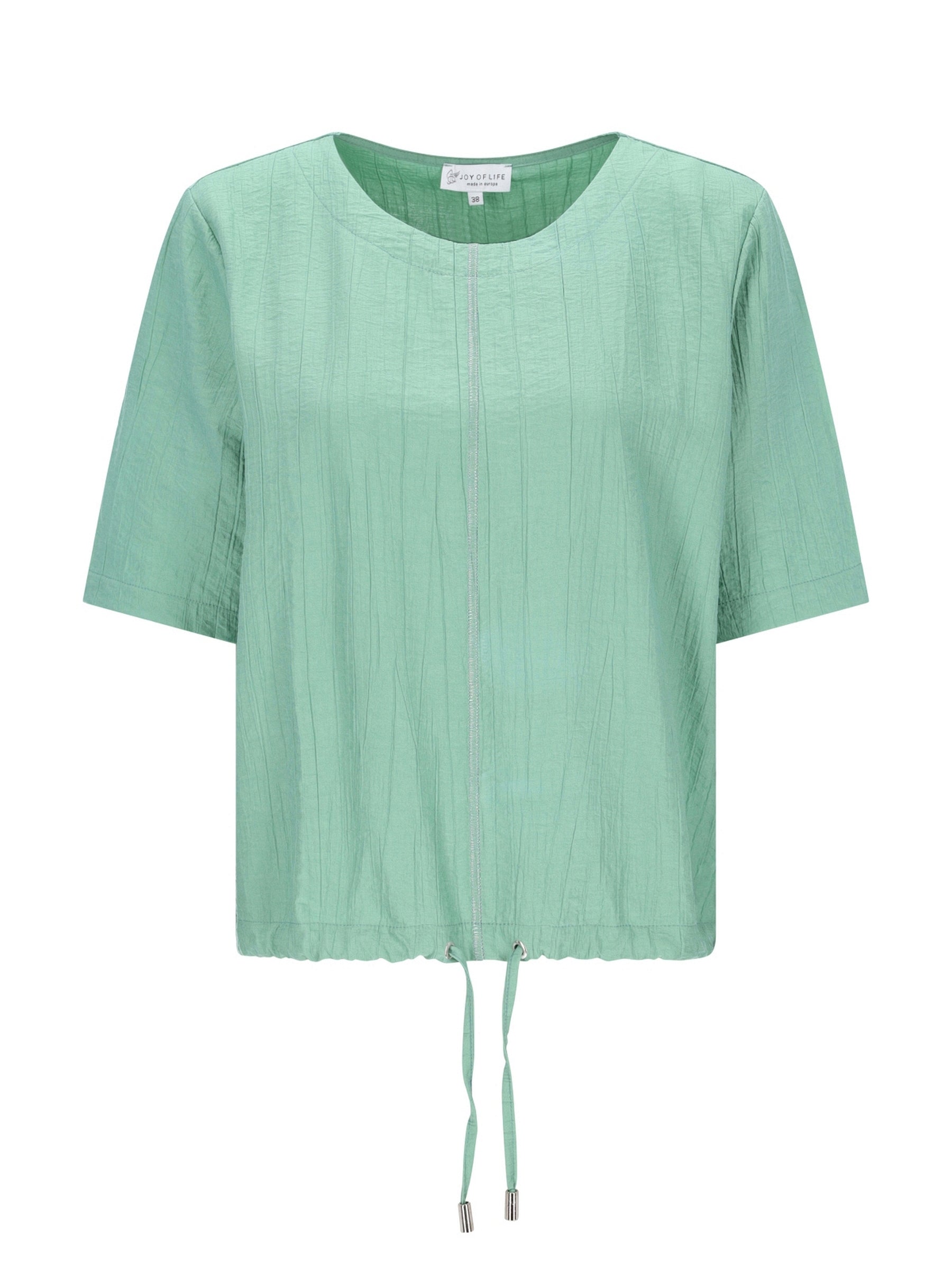 Shirtbluse Struktur Leinenoptik