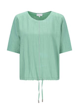 Shirtbluse Struktur Leinenoptik