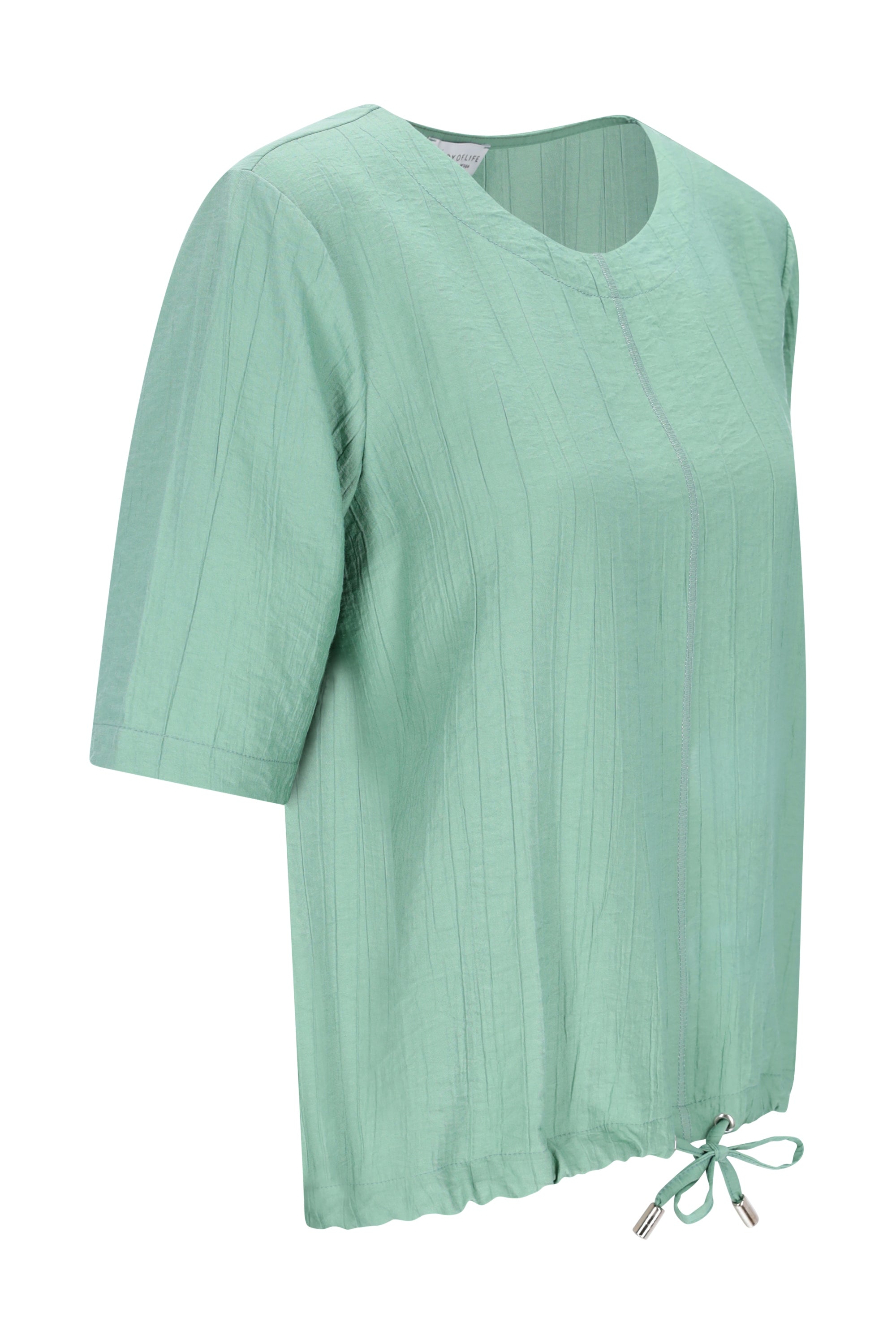 Shirtbluse Struktur Leinenoptik