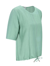 Shirtbluse Struktur Leinenoptik