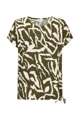 Shirtbluse abstrakter Animalprint