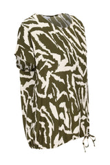 Shirtbluse abstrakter Animalprint