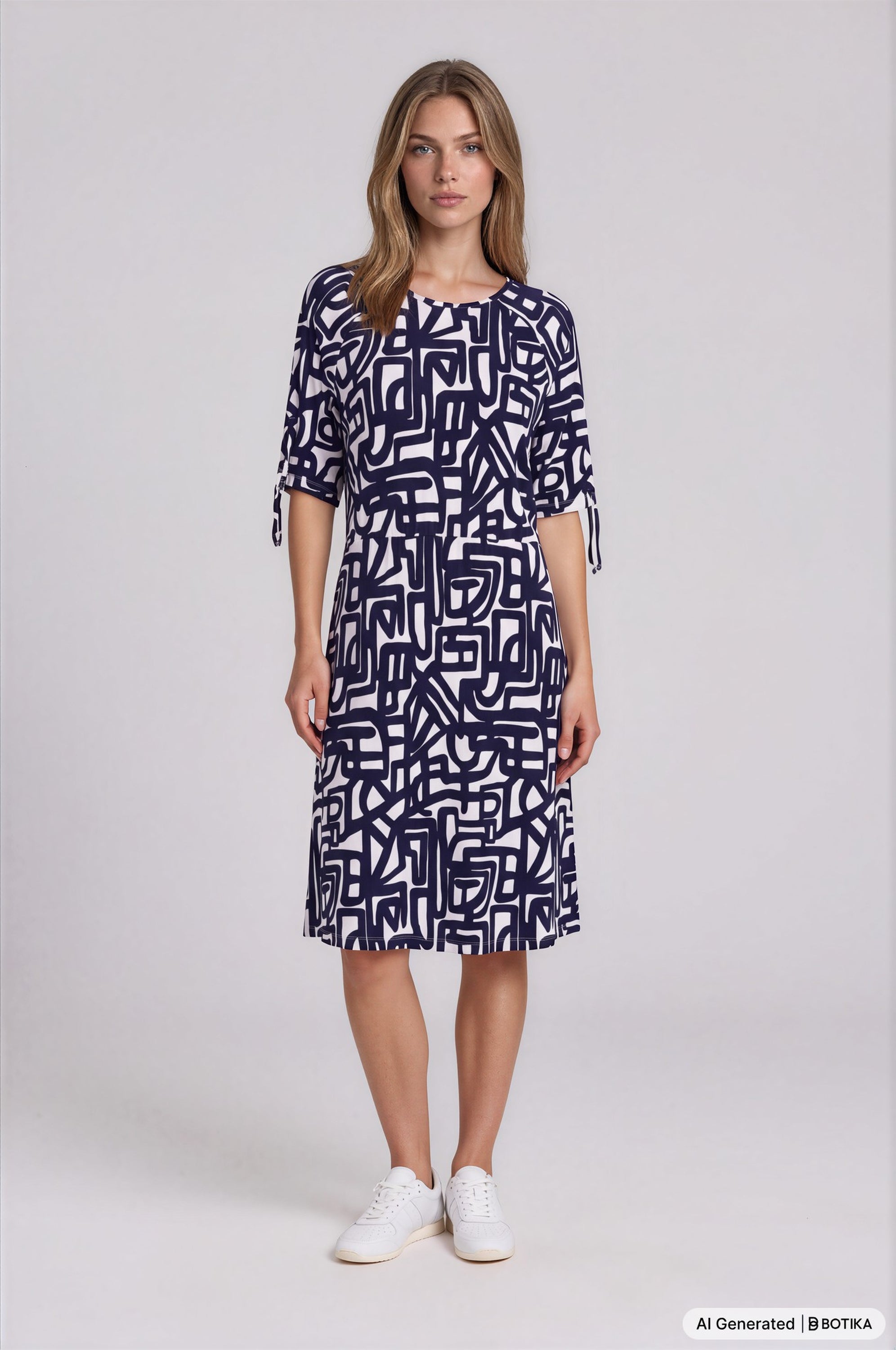Jersey Kleid 1/2 Arm