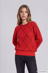 Pullover Intarsien Raute