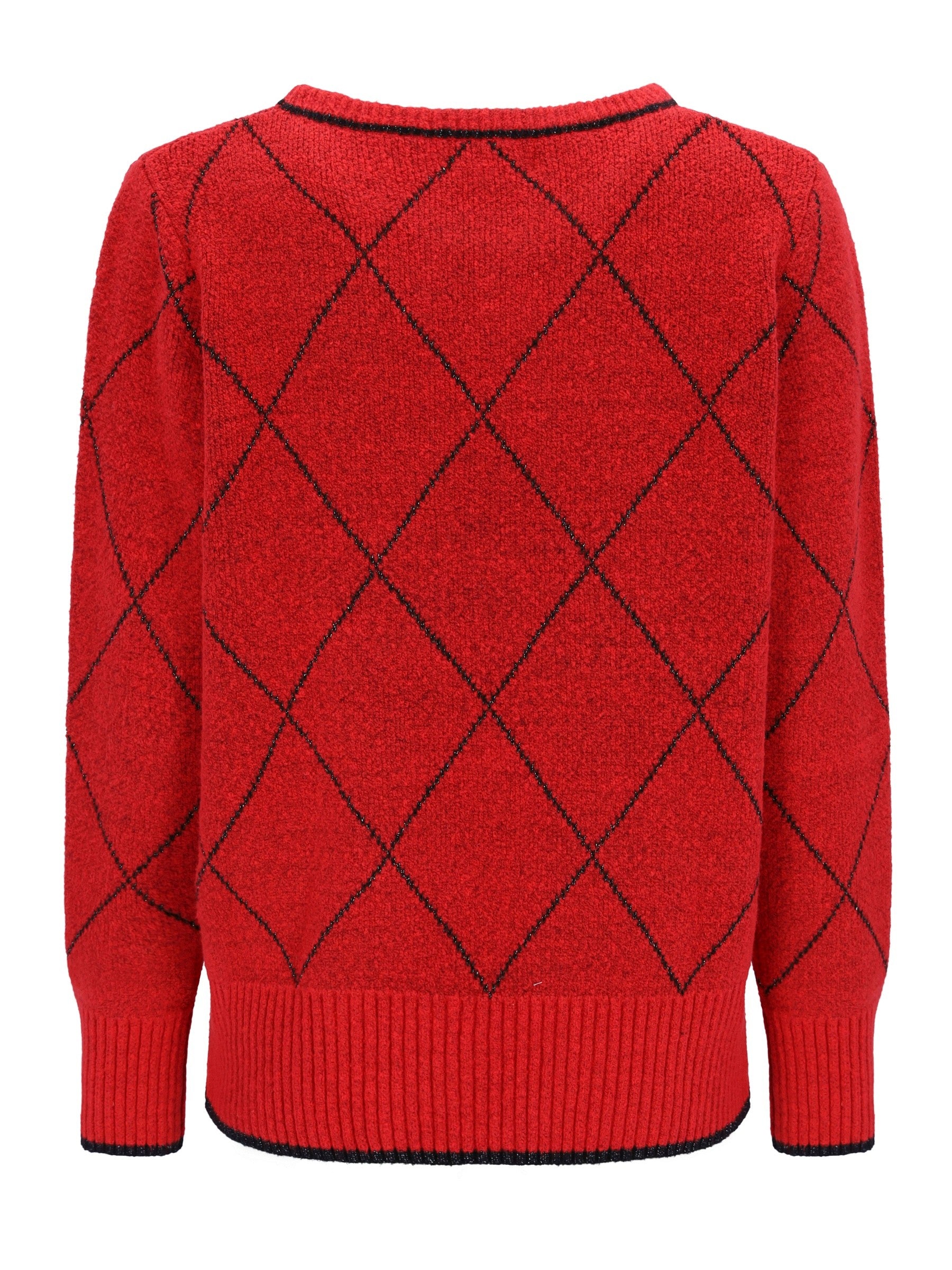 Pullover Intarsien Raute