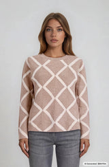 Pullover Intarsien Raute