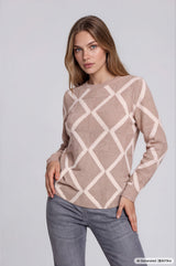 Pullover Intarsien Raute