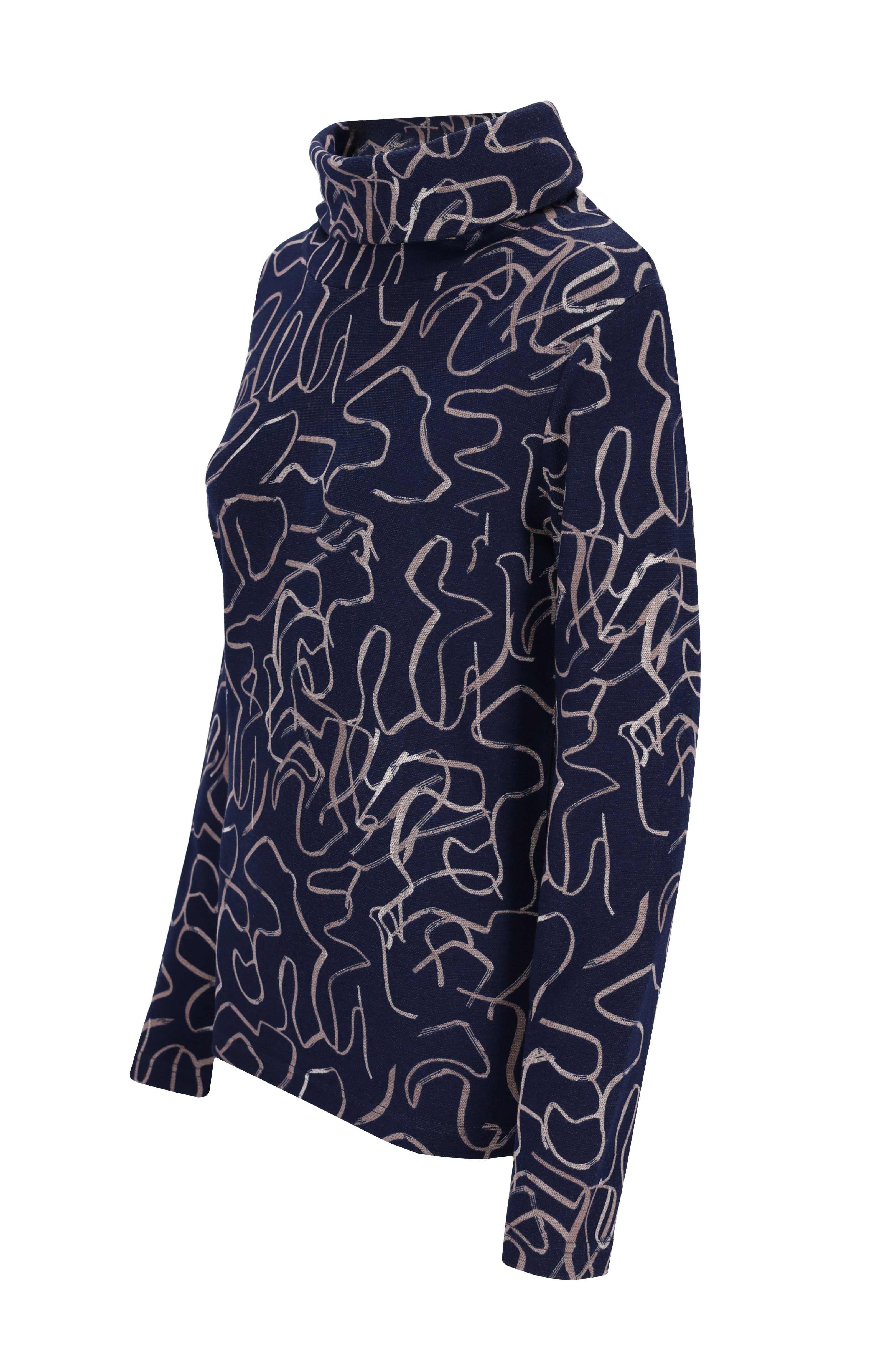 Shirt halsferner Rollkragen