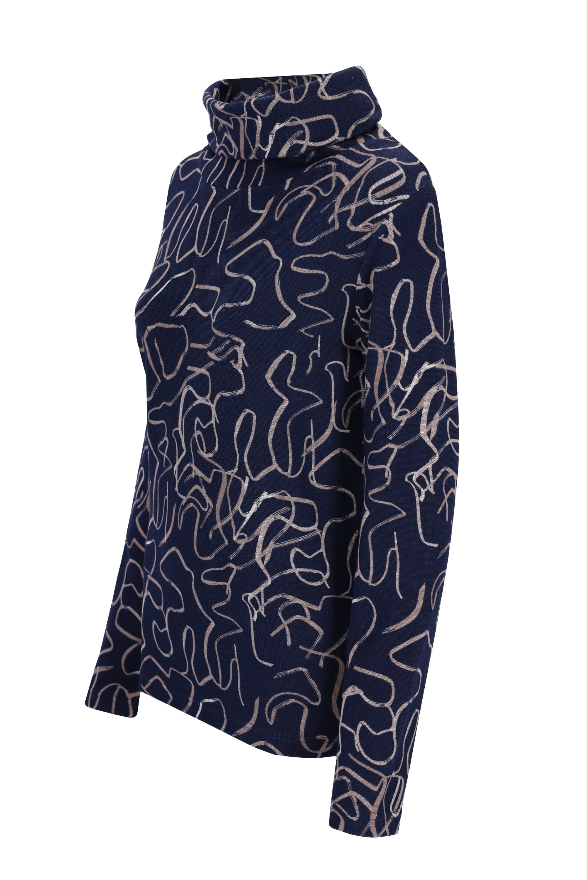 Shirt halsferner Rollkragen