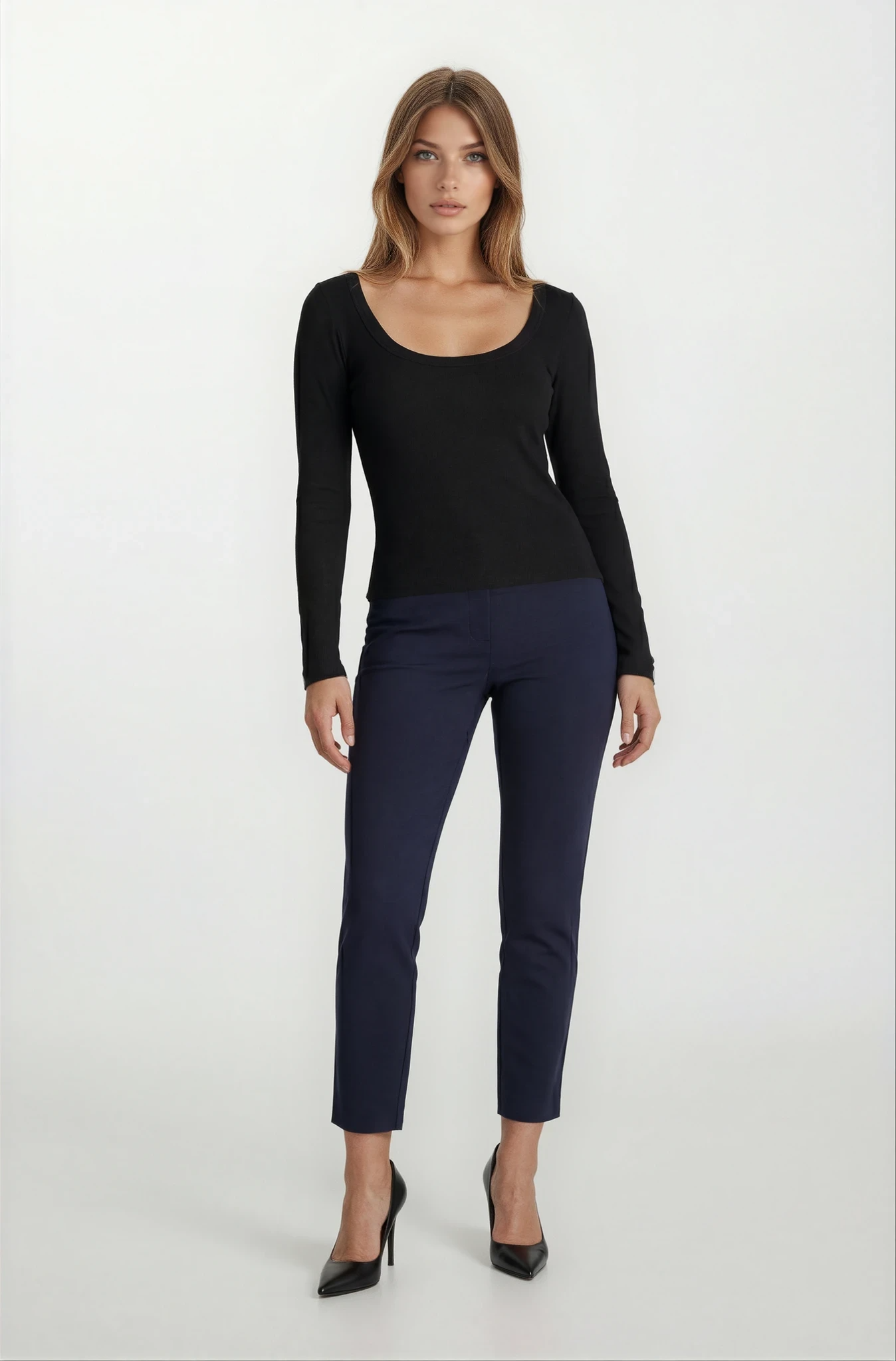 Damen 7/8 Interlock-/Stretchhose