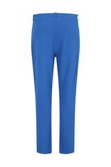 Damen 7/8 interlock-stretchhose in strahlendem blau mit modernem geradem schnitt und maßgeschneiderter passform