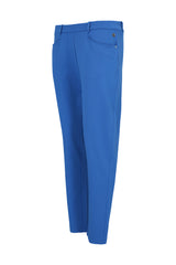 Damen 7/8 interlock-stretchhose in hellem blau mit modernem schnitt und subtilen nähdetails für joy of life