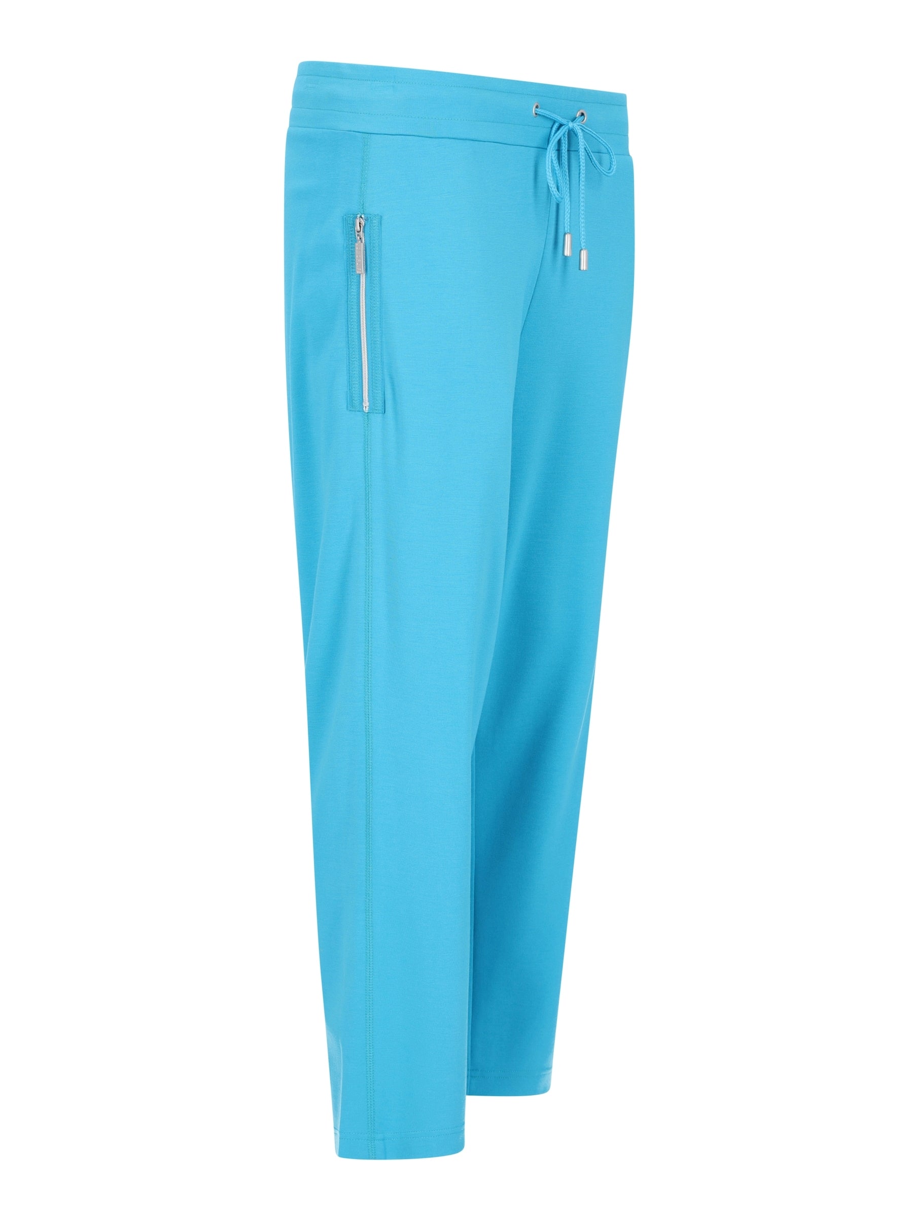 Helle türkise Jersey Joggpants mit Taillenzug und Seitentaschen