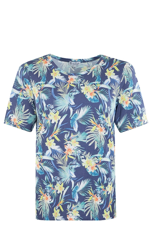 Damen Shirt Tropic-Print - 19510-663-38 - Hajo Mode