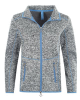 Strickfleece Jacke Mouliné Optik