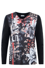 Shirt mit V-Ausschnitt