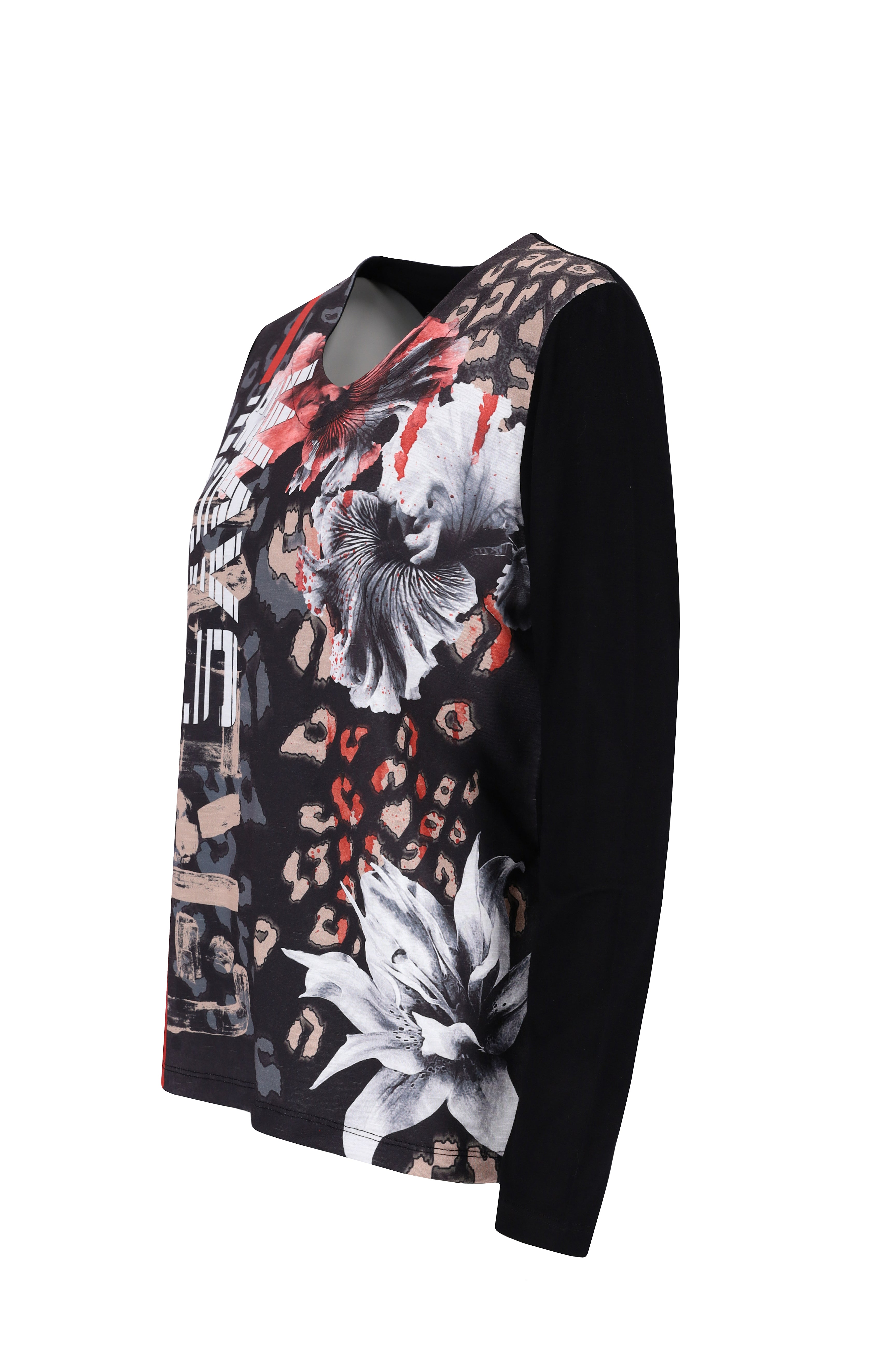 Shirt mit V-Ausschnitt
