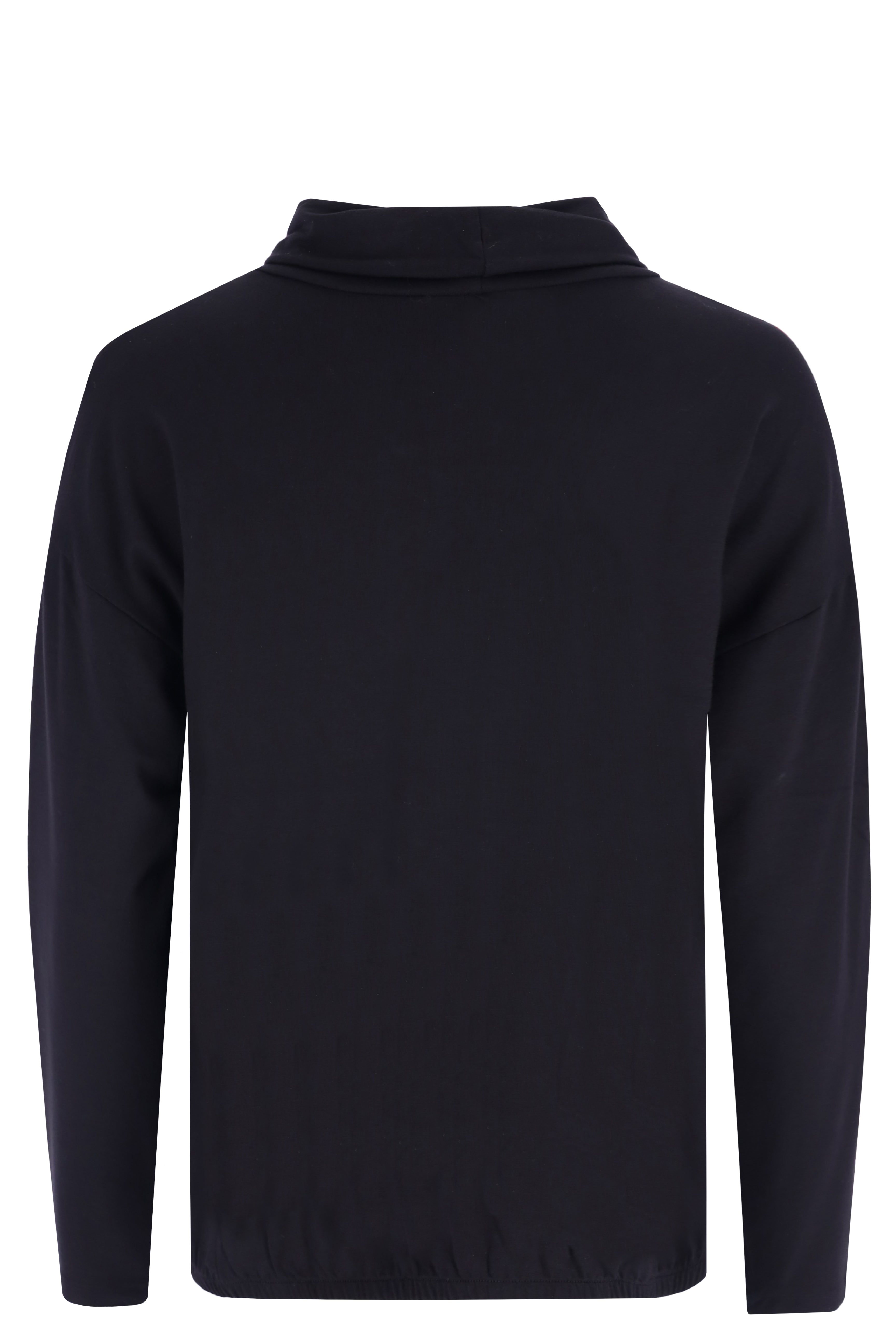Shirt Blousonform mit halsfernem Kragen