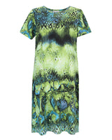 Kleid Ikat-Bordürenprint 1/2 Arm - 19774-990-38 - Hajo Mode