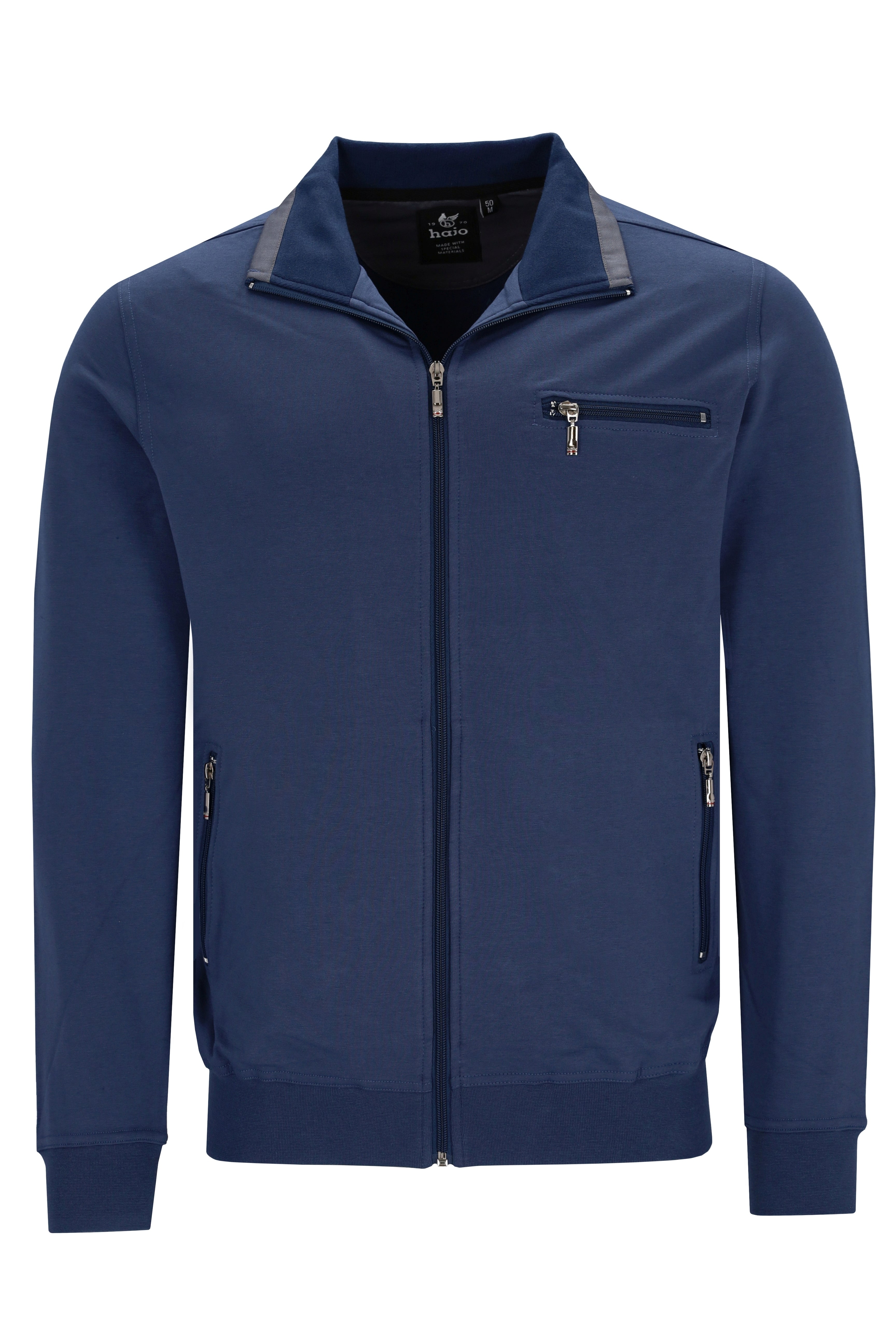 Basic-Sweatjacke mit Elasthan