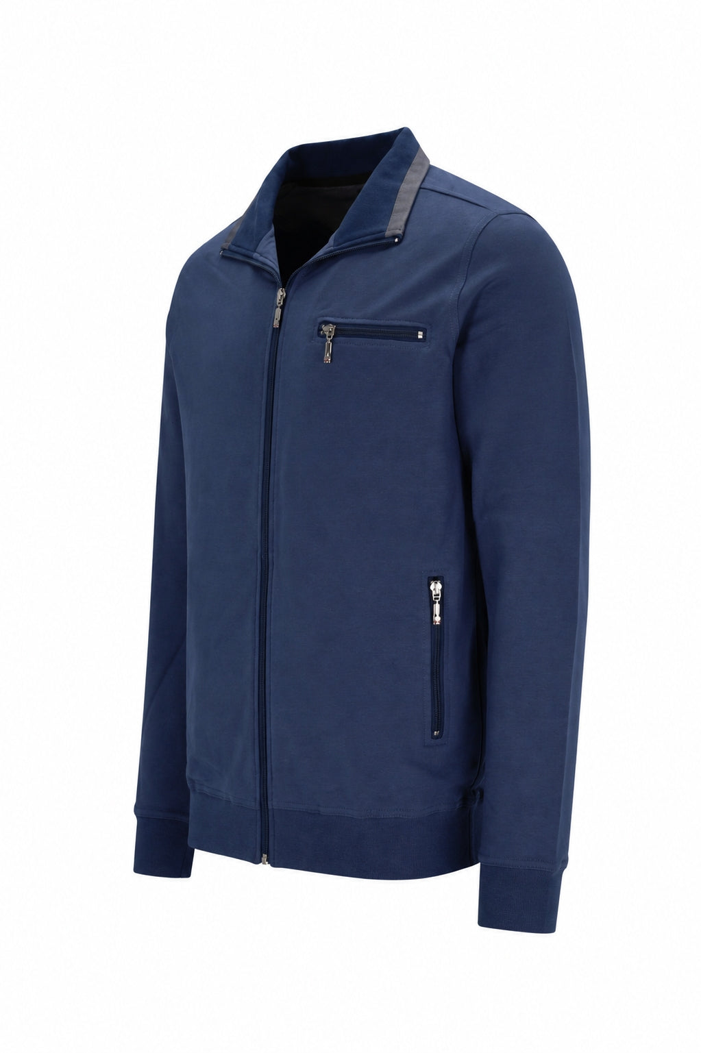 Basic-Sweatjacke mit Elasthan