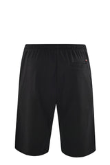 Schwarze Sportshorts mit elastischem Bund.