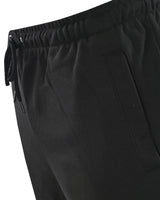 Schwarze Jogginghose mit Kordelzug, Seitentaschen und elastischem Bund