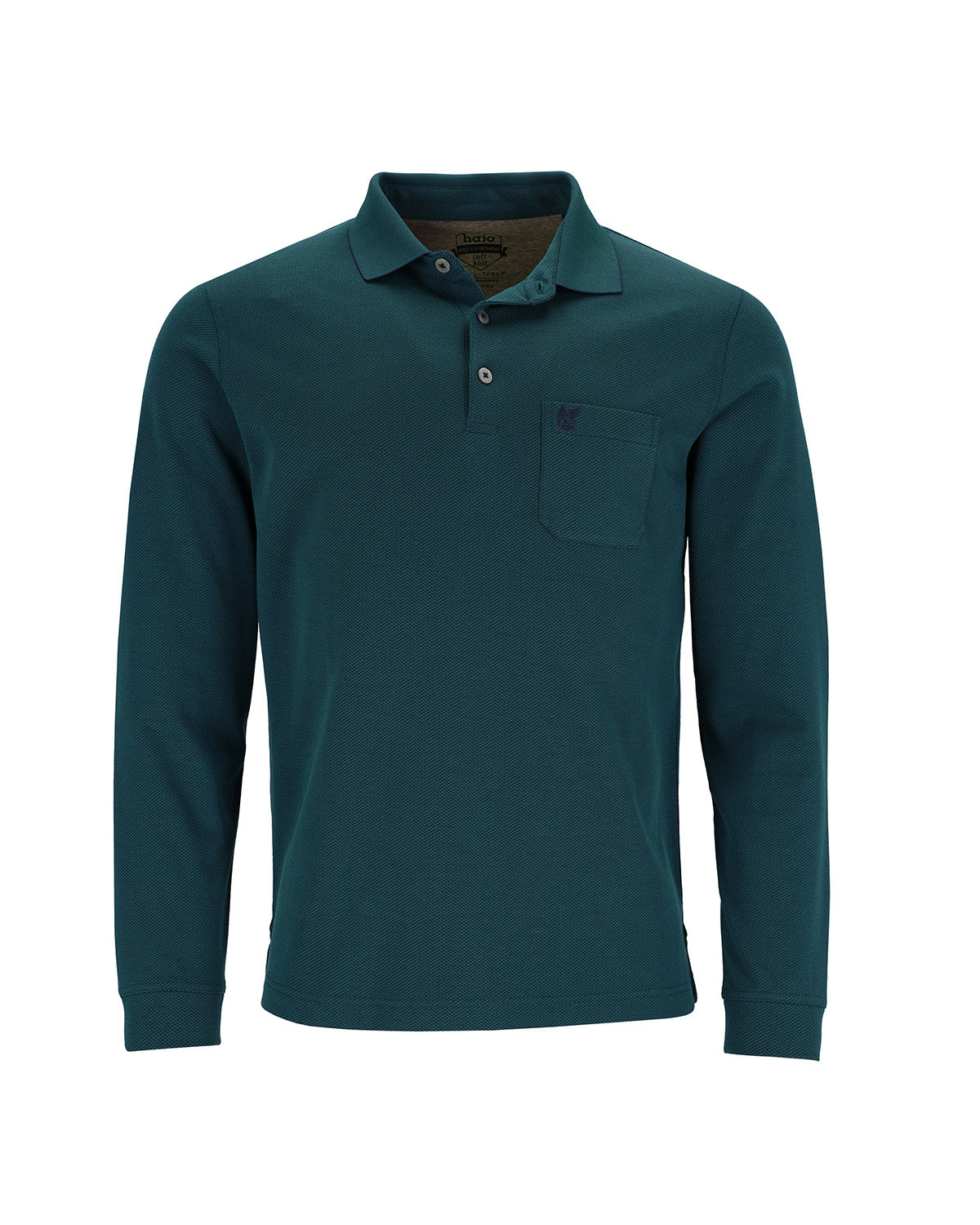 strukturiertes Softknit-Polo - 20099XXL-515-3XL - Hajo Mode