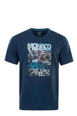 Herren T-Shirt Rundhals ’Monaco Vibes’ - 27402-638-L - Hajo Mode