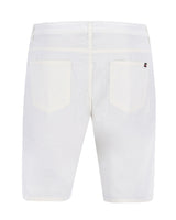 Weiße Billabong Boardshorts mit Seitentaschen und kleinem Logo auf dem Rücken.