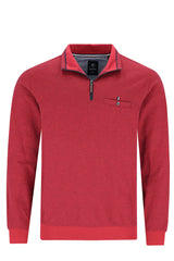 Sweatshirt in Jaspé-Garn mit Zip - 27447-300-50 - Hajo Mode