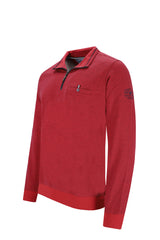 Sweatshirt in Jaspé-Garn mit Zip - 27447-638-50 - Hajo Mode