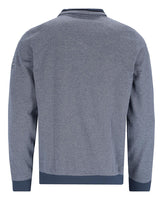 Sweatshirt in Jaspé-Garn mit Zip